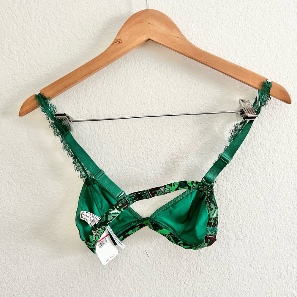 Free People Green Hazel Bralette Sz XS NWT - Picture 5 of 5